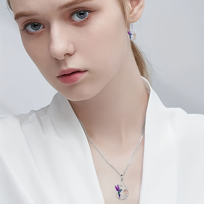 Hummingbird Dripping Oil Ornament Set Animal Series